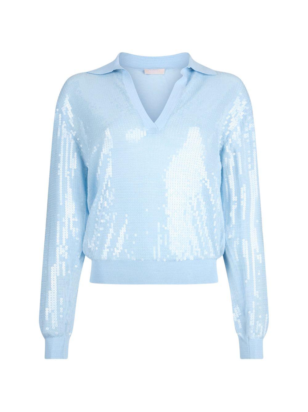 Polo con paillettes 