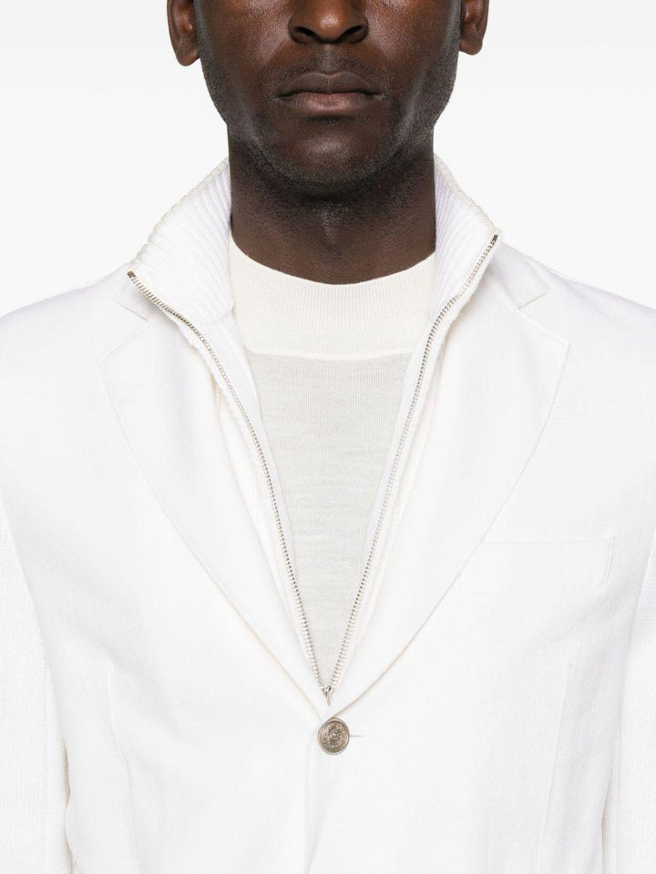 Blazer monopetto bianco avorio 