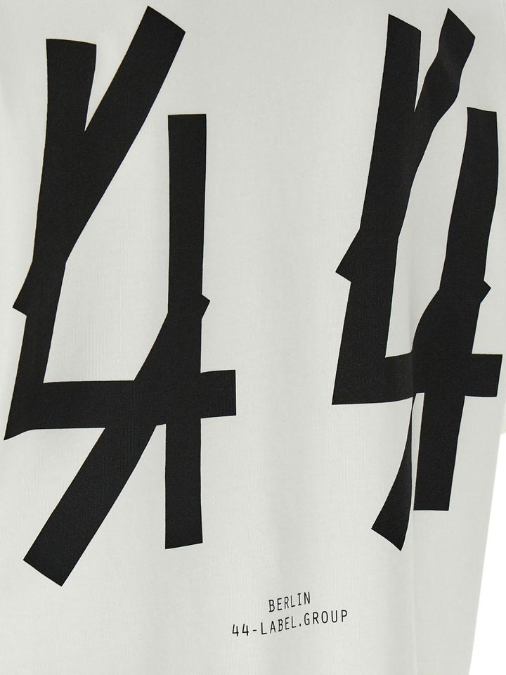 T-shirt white/black con stampa 