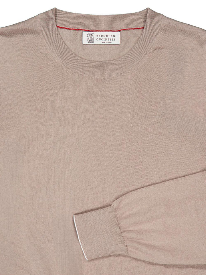 Maglione tortora girocollo 