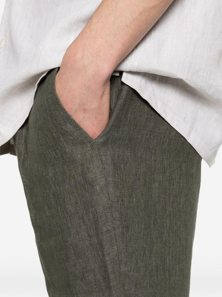 Pantaloni Wimbledons verde militare con coulisse 