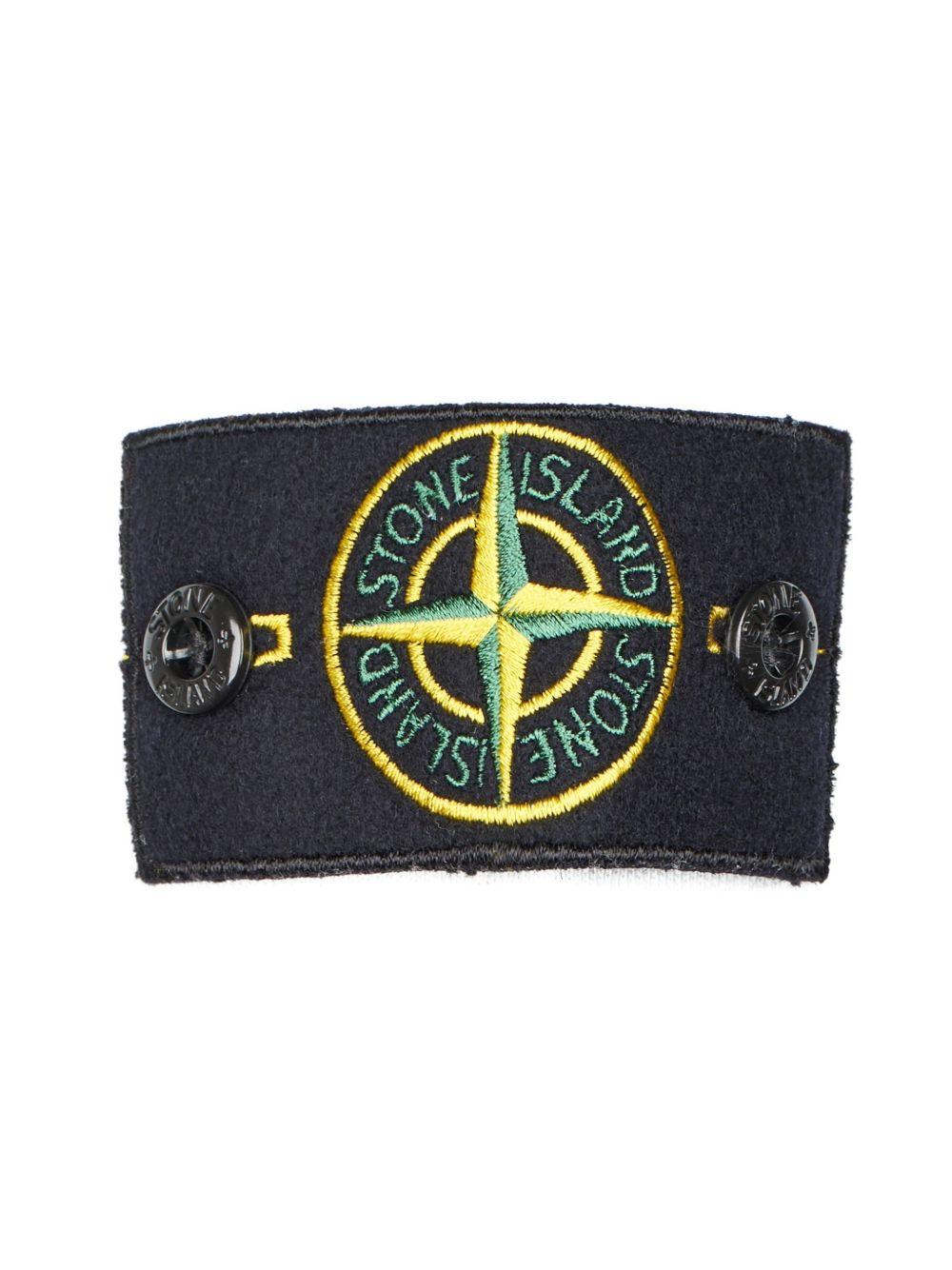 Felpa sky girocollo con patch 