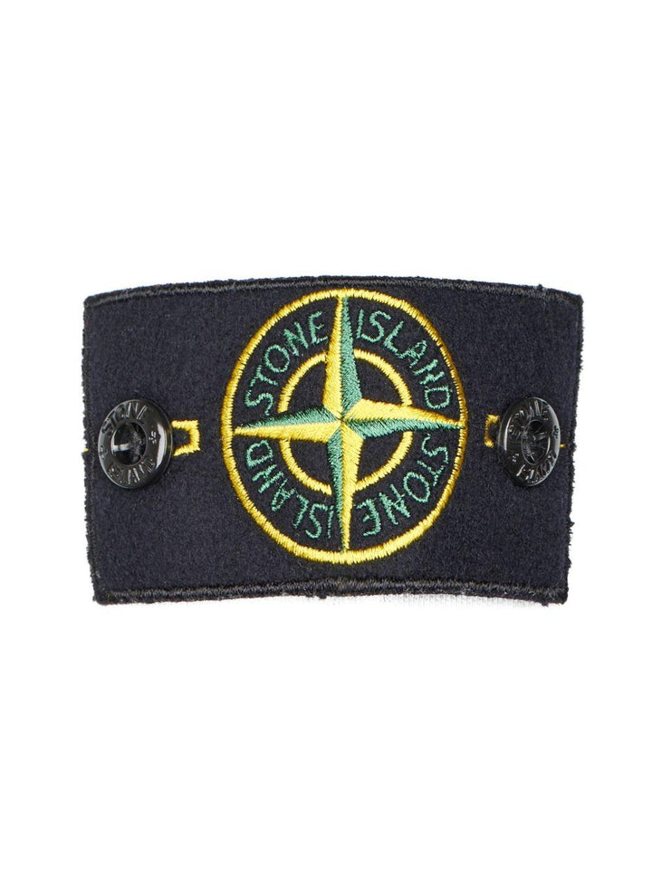 Felpa sky girocollo con patch 