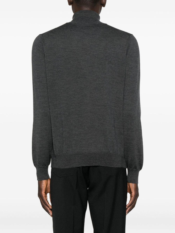Maglione a collo alto grigio 