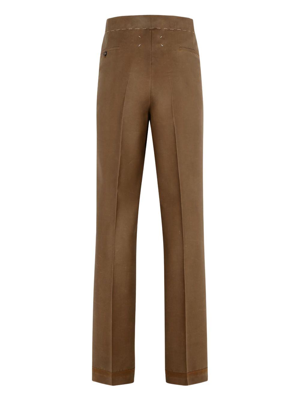 Pantaloni marroni con coulisse 