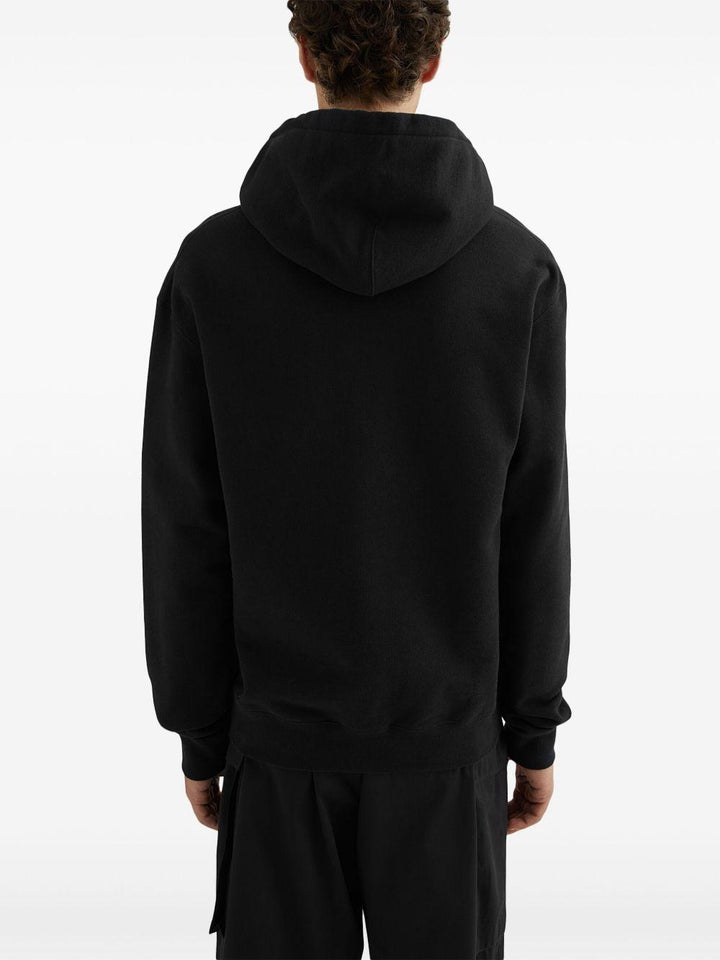 Hoodie nera logotype 