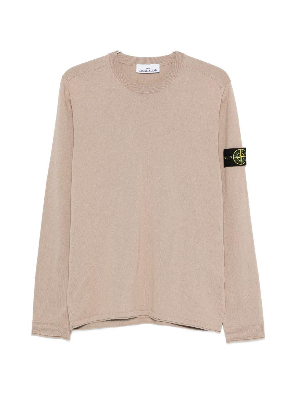 Maglione beige in cotone 