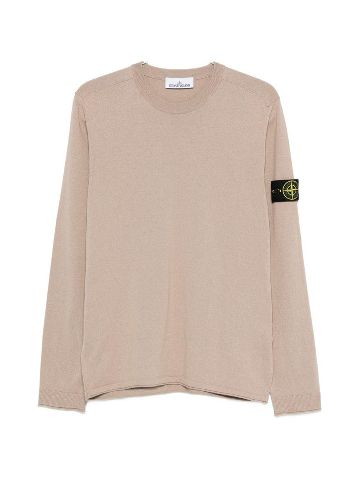 Maglione beige in cotone 