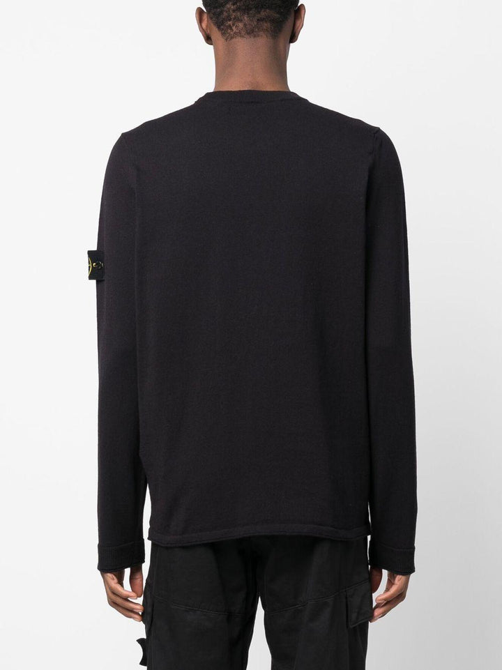 Maglione girocollo blu navy 