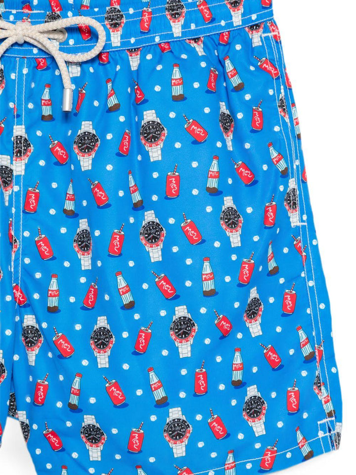 Costume da bagno blu avio 