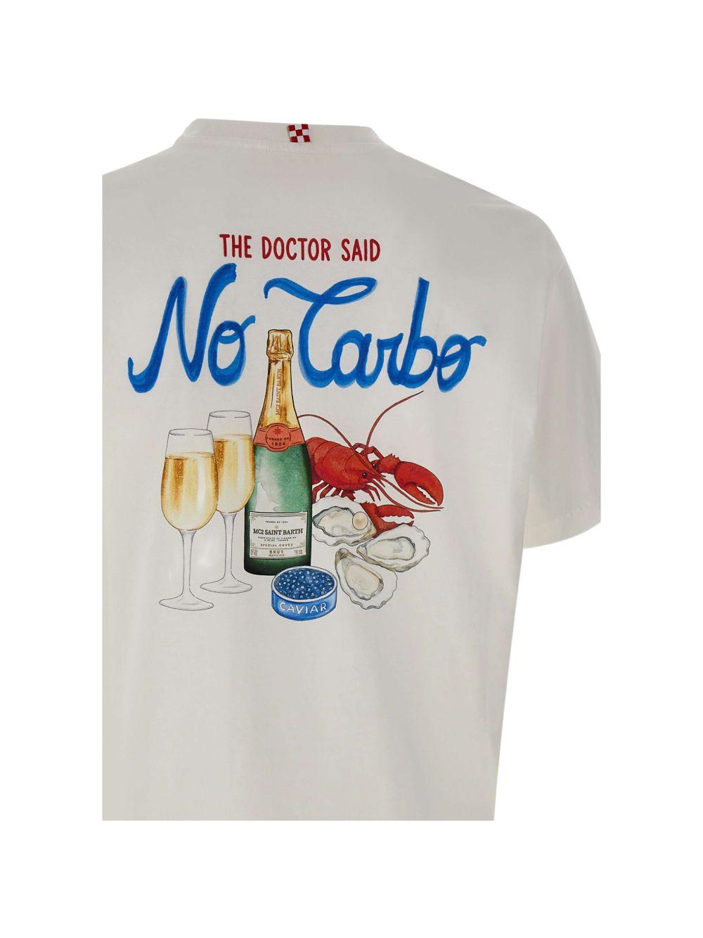 T-shirt bianca con stampa 