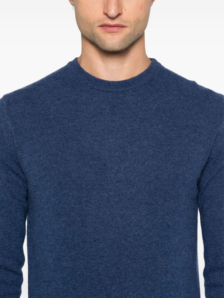 Maglione girocollo blu 