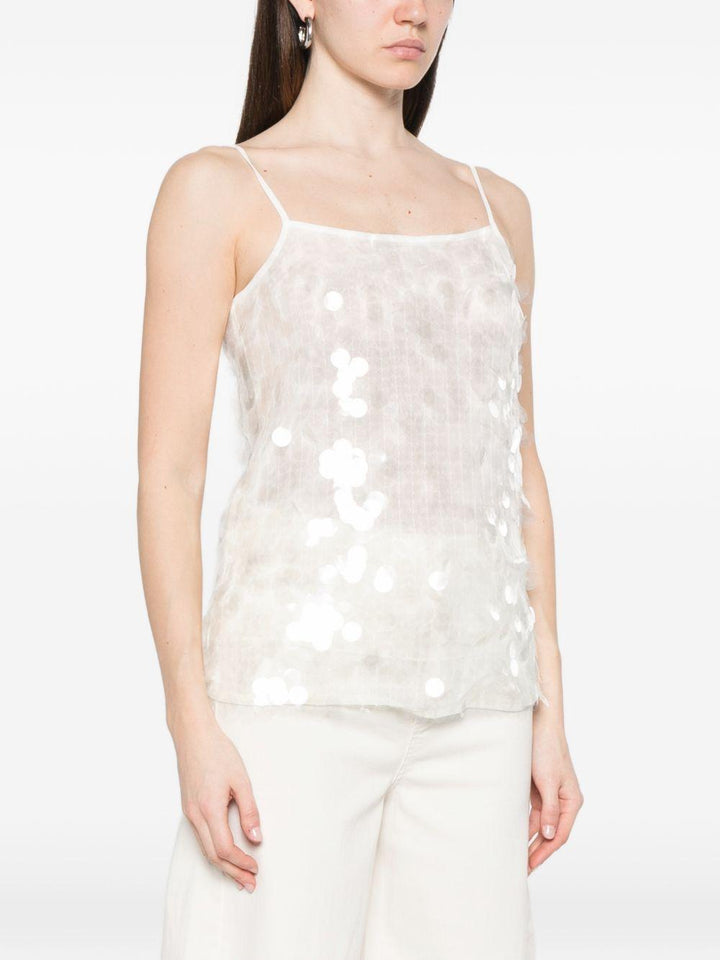 Top Mela con paillettes 