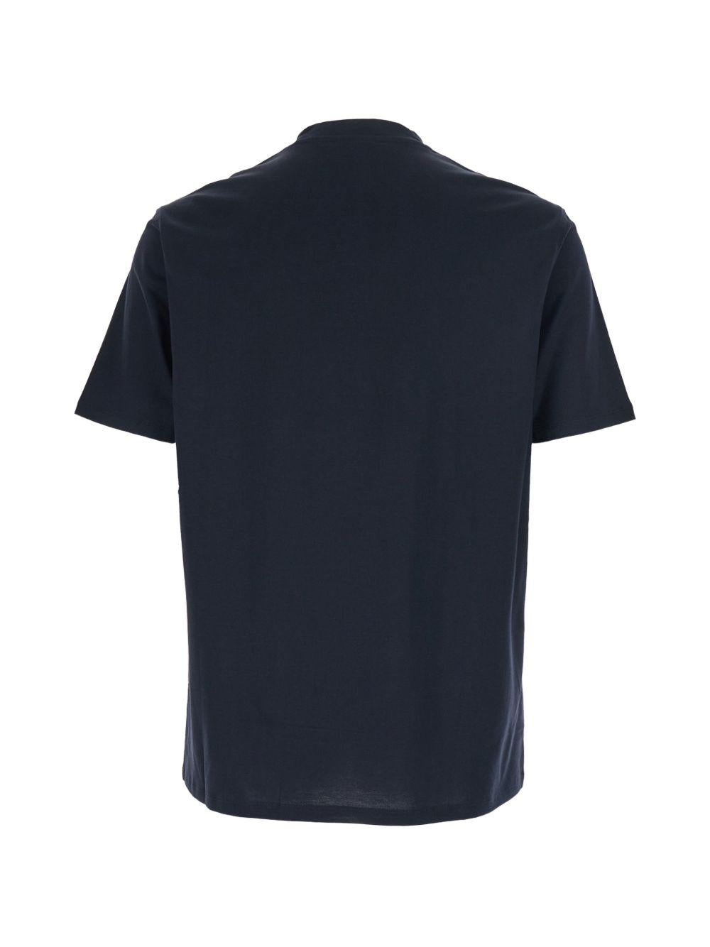 T-shirt con logo blu navy 