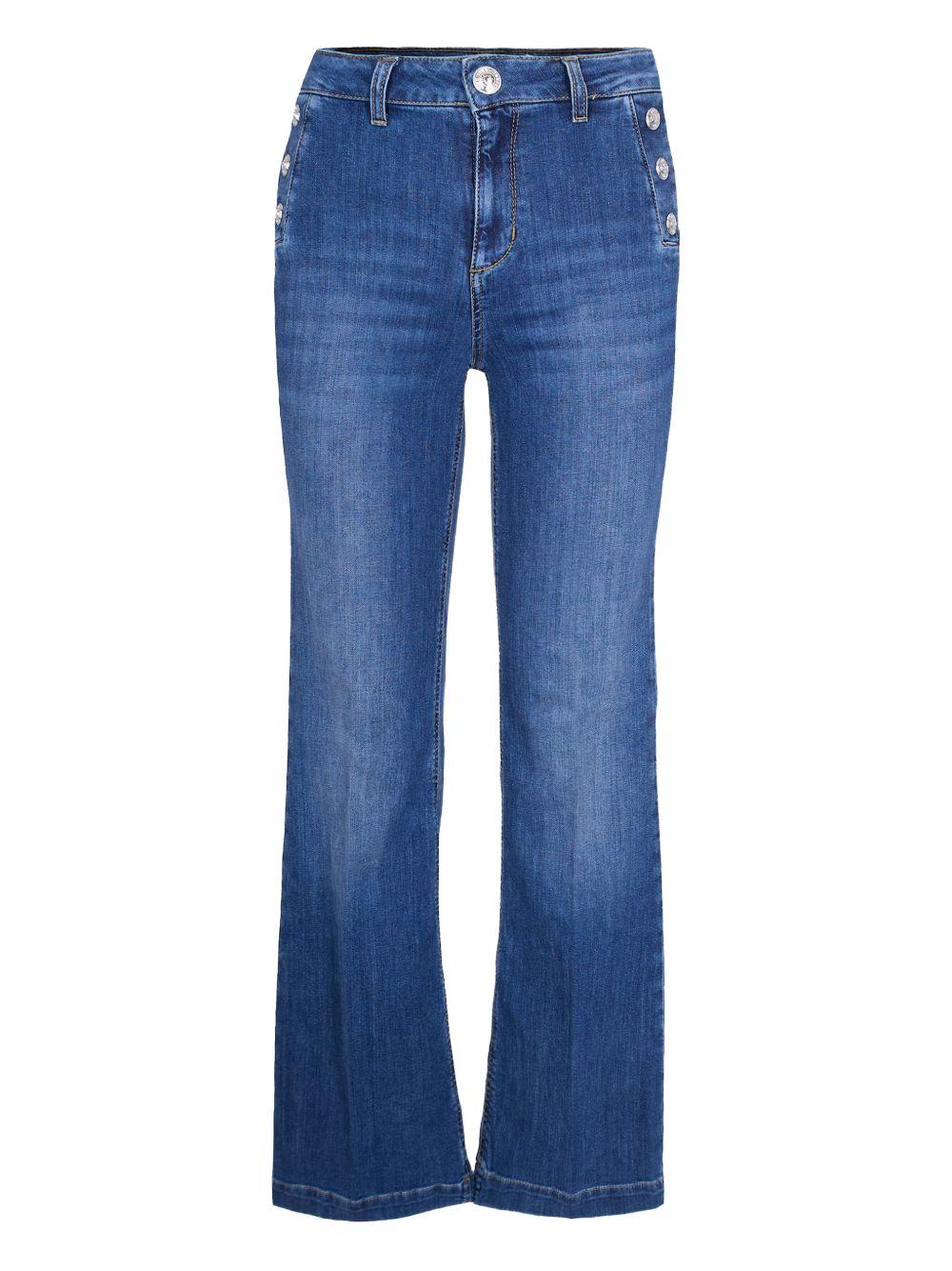 Jeans con bottoni 