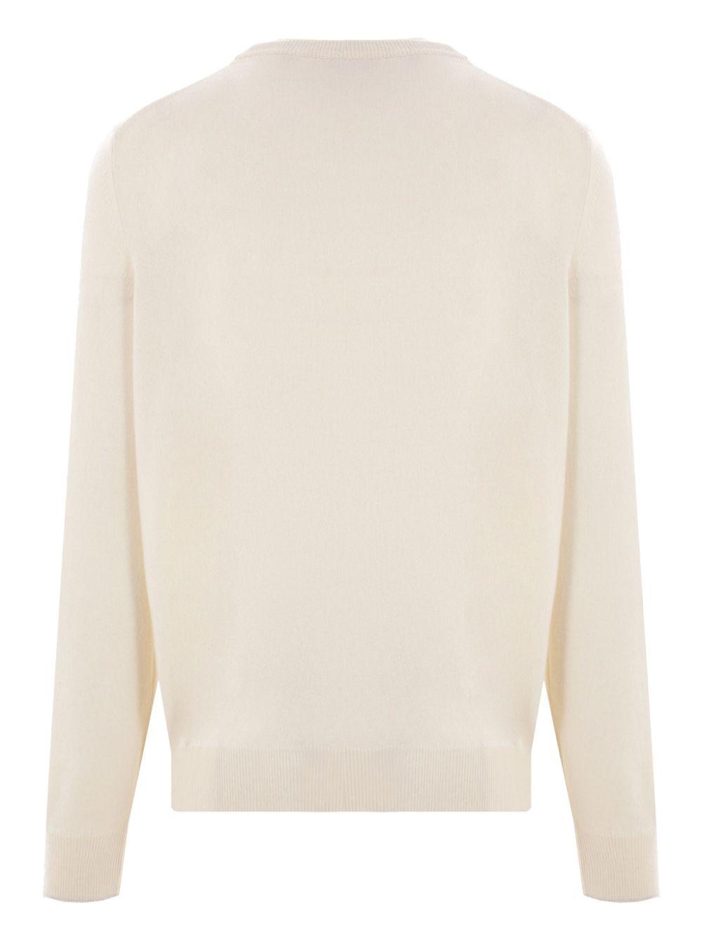 Maglione ecrù in cashmere 