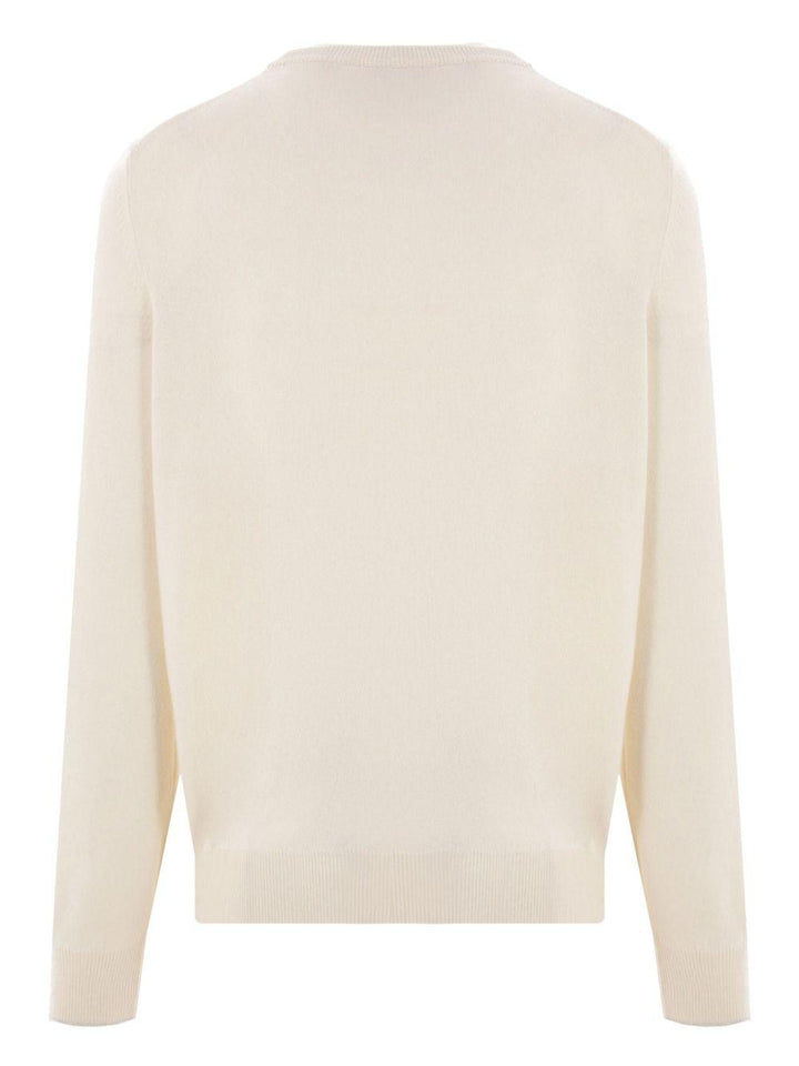 Maglione ecrù in cashmere 