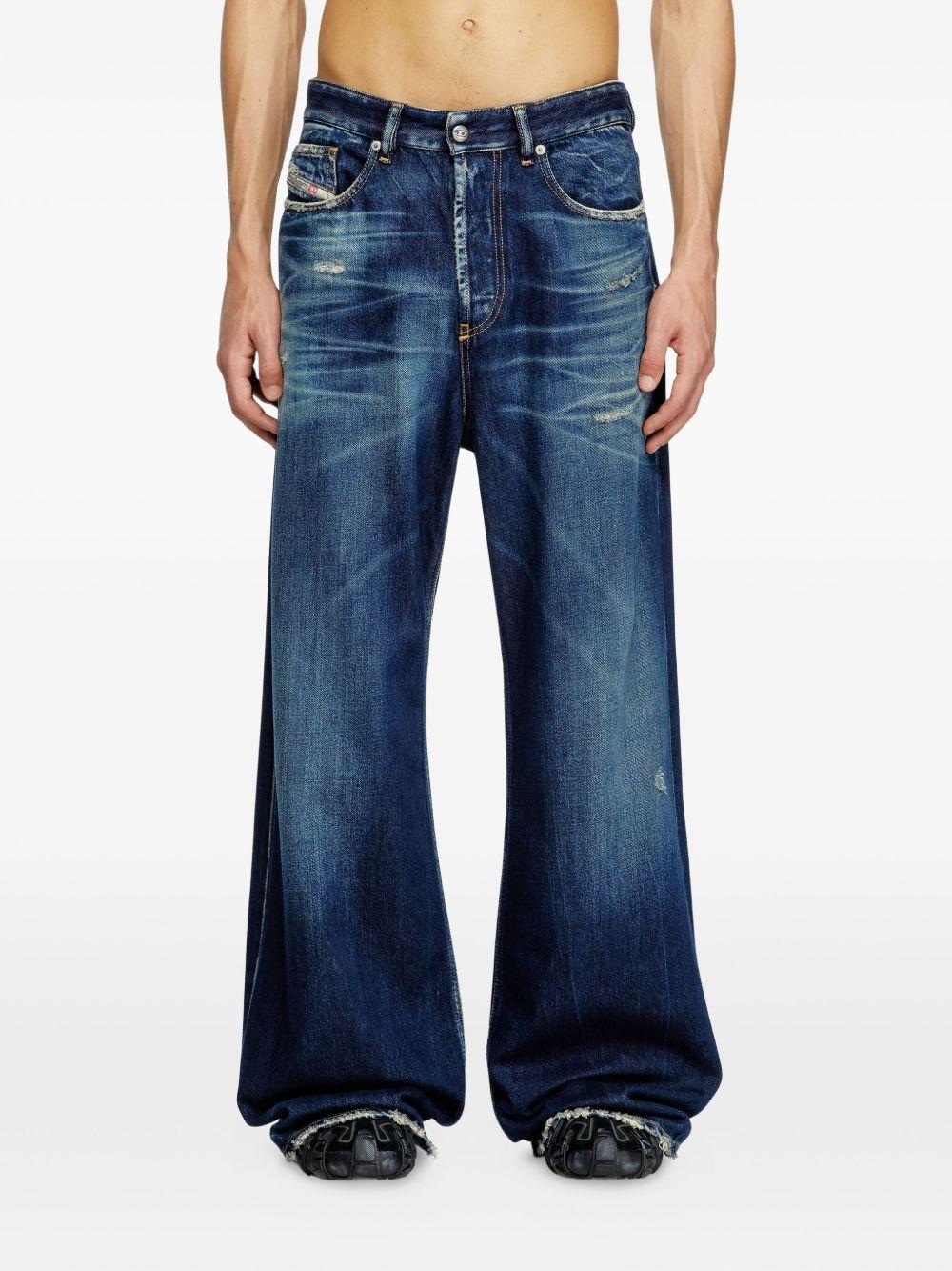 Jeans a gamba ampia D-Rise blu scuro 
