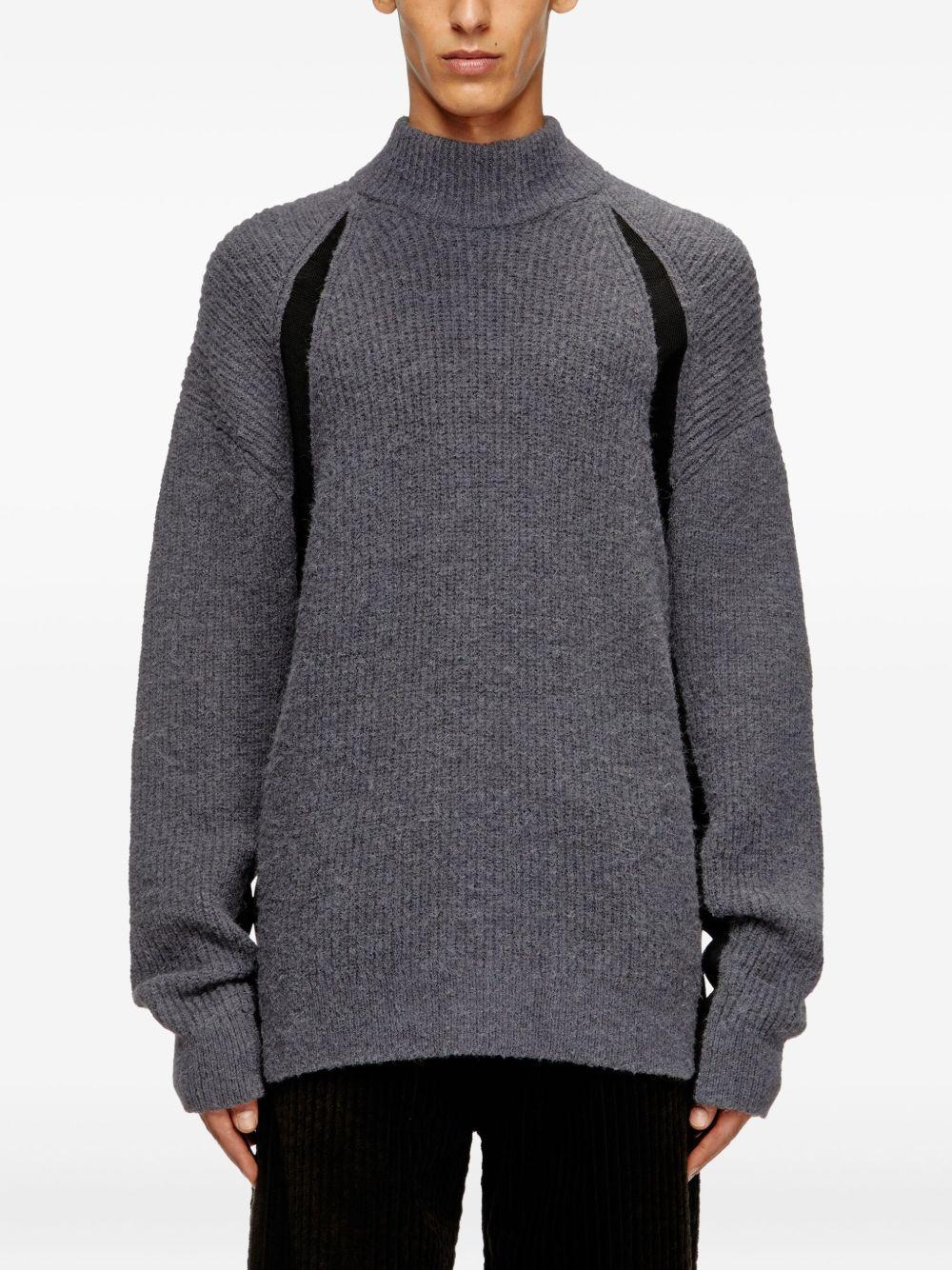 Maglione K-Lollo-TN grigio a coste 