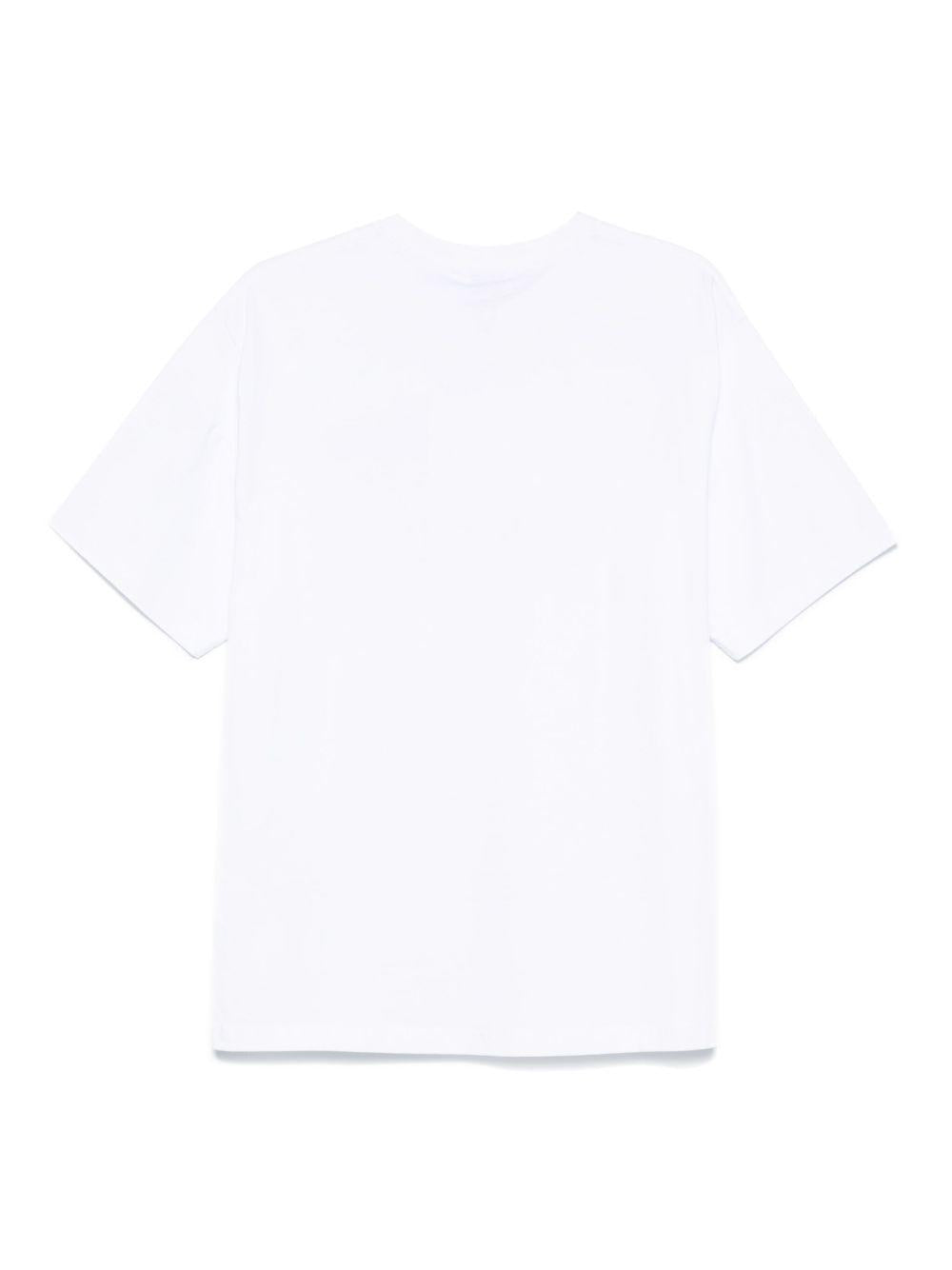 T-shirt bianca logo boke 