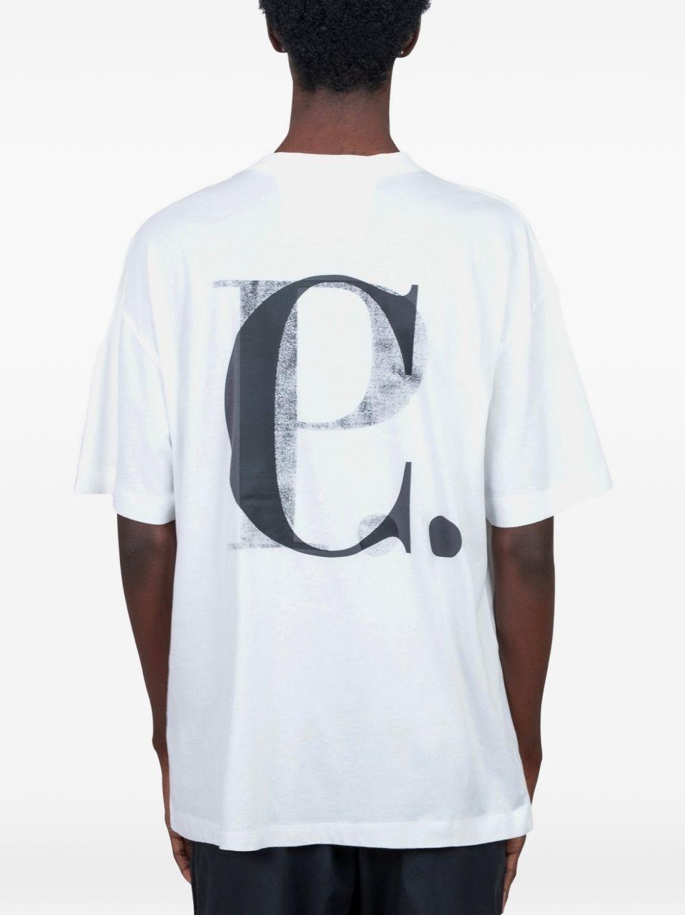 T-shirt con logo bianca 