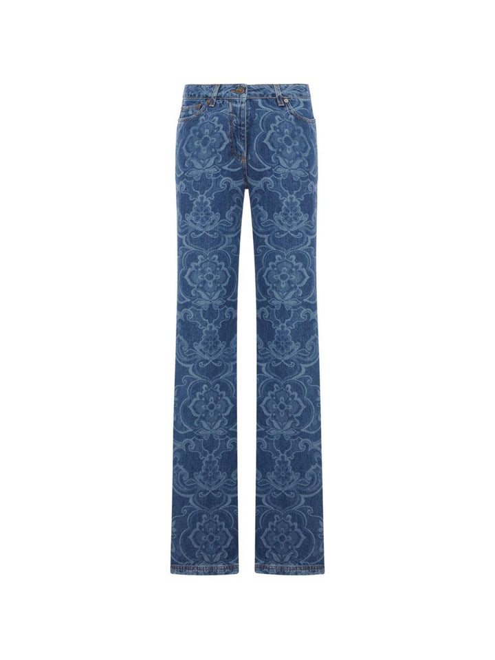 Jeans a fiori 