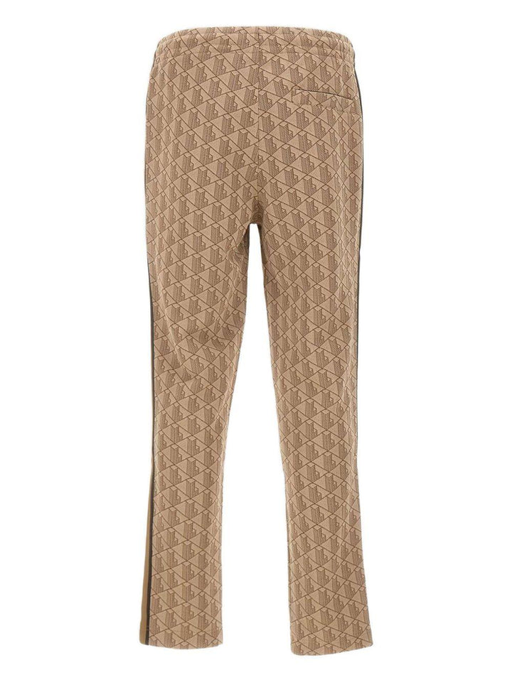Pantaloni marroni con monogramma 