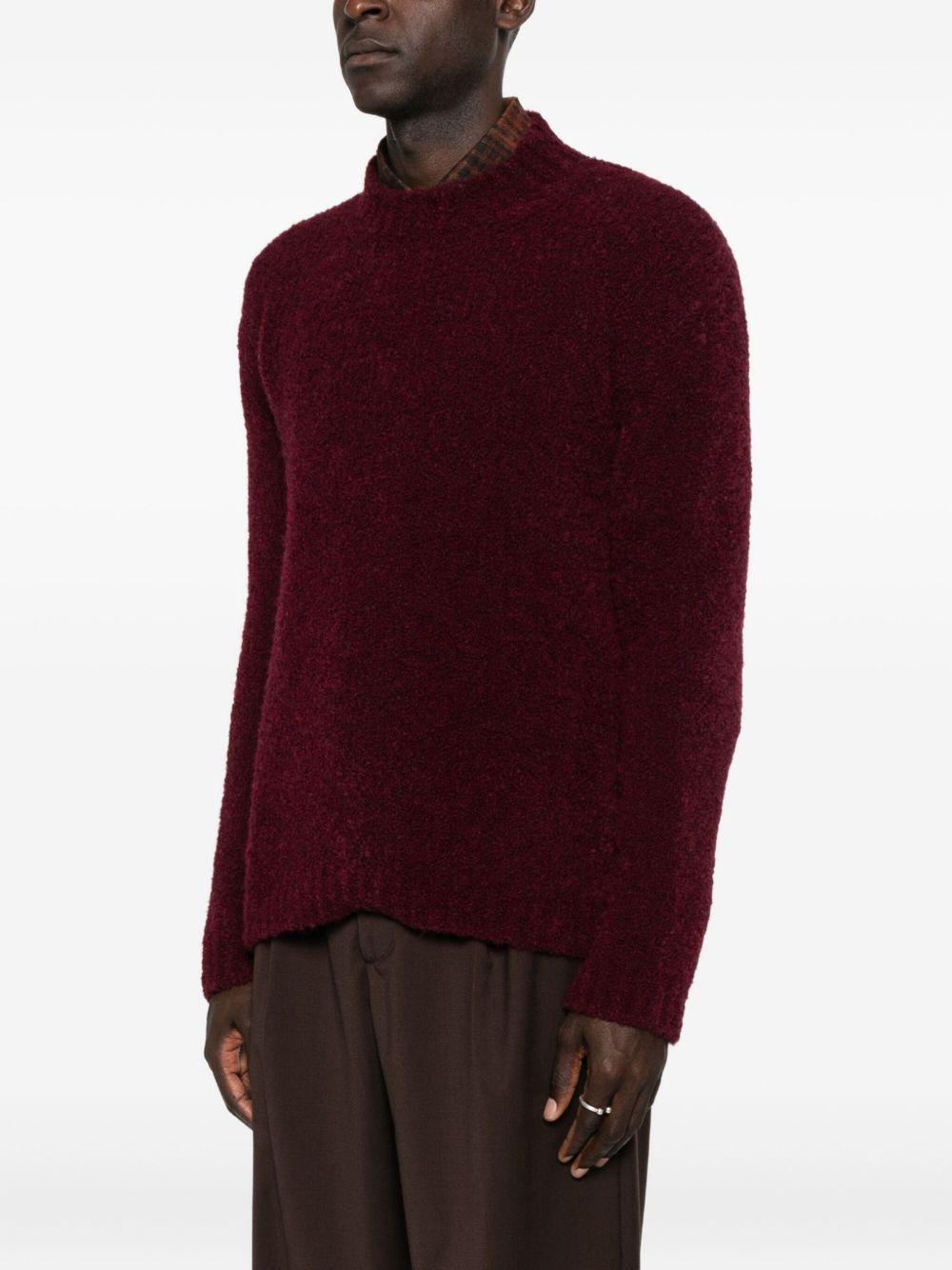 Maglione girocollo rosso 
