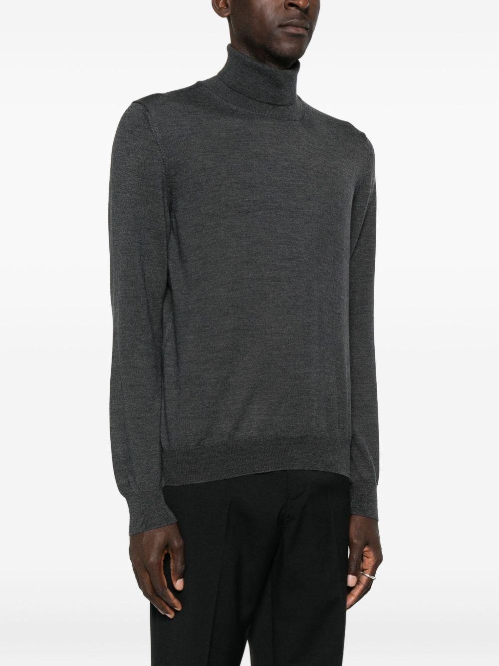 Maglione a collo alto grigio 
