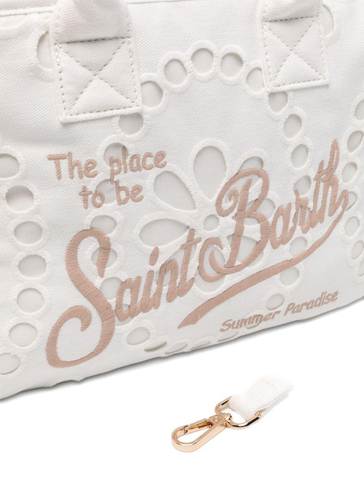 Borsa tote con ricamo media 