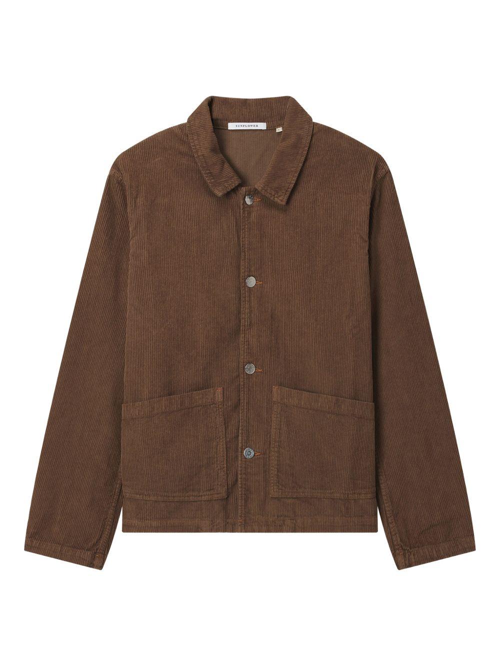 Giacca in cotone marrone 