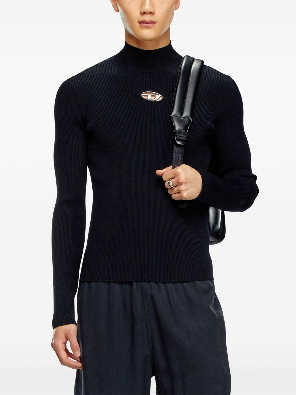 Maglione K-Zackary nero con dettaglio cut-out 