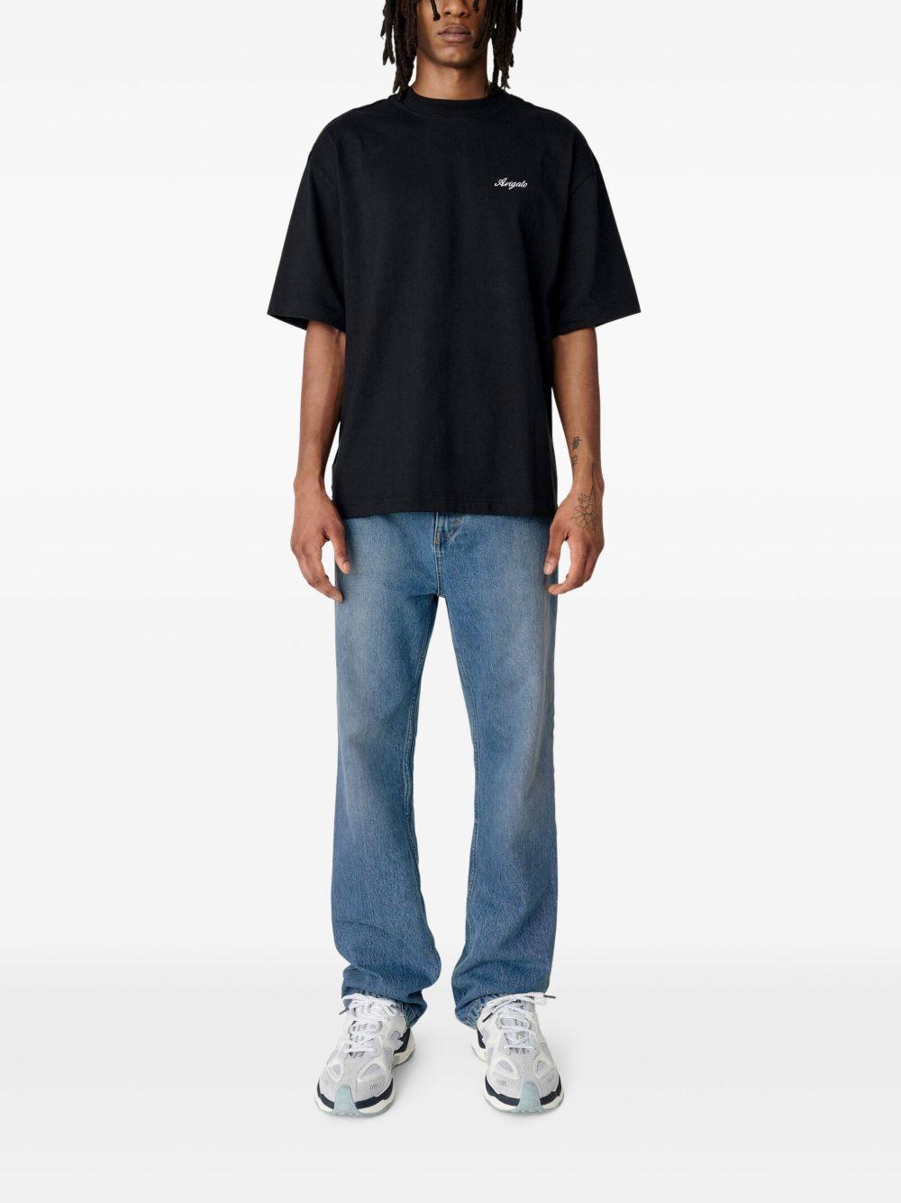 T-shirt con ricamo nera