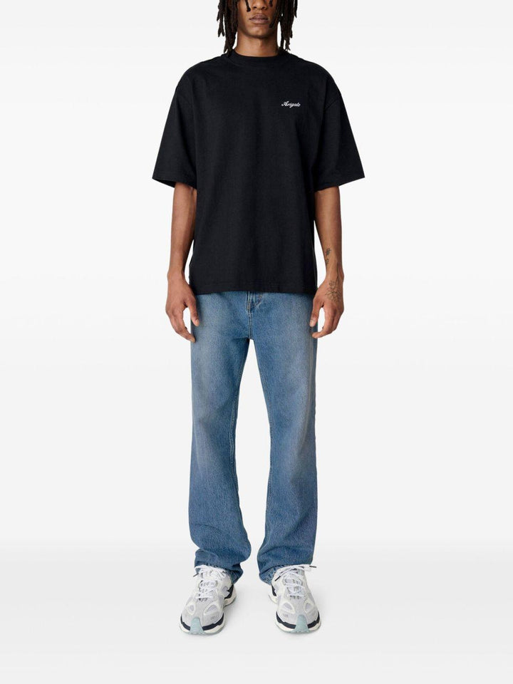 T-shirt con ricamo nera