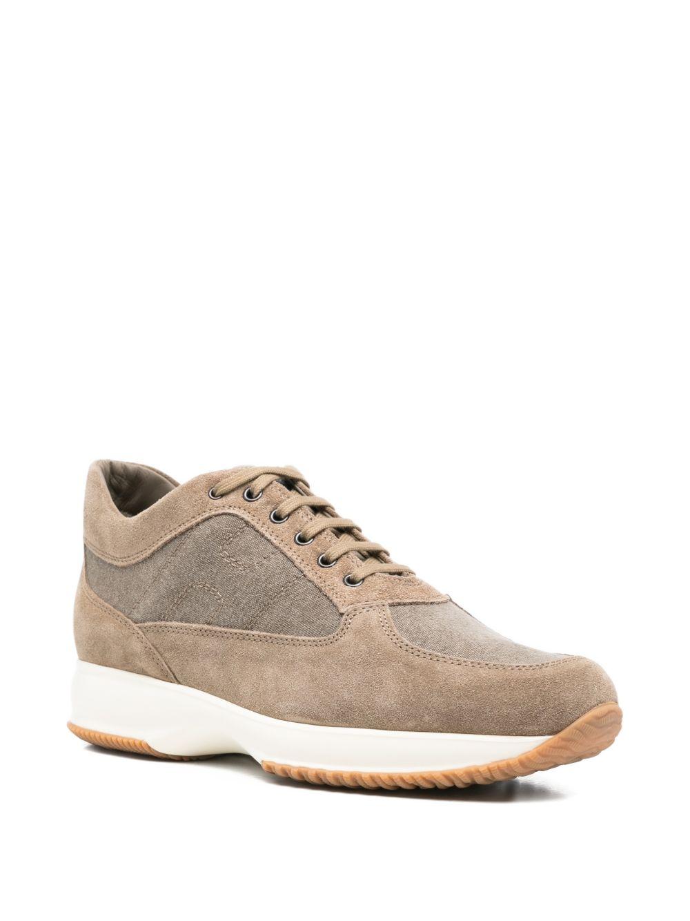 Sneakers Interaction beige con inserti 