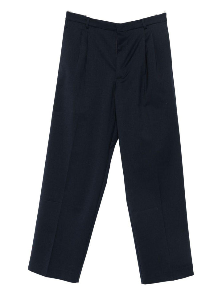 Pantaloni navy con piega 