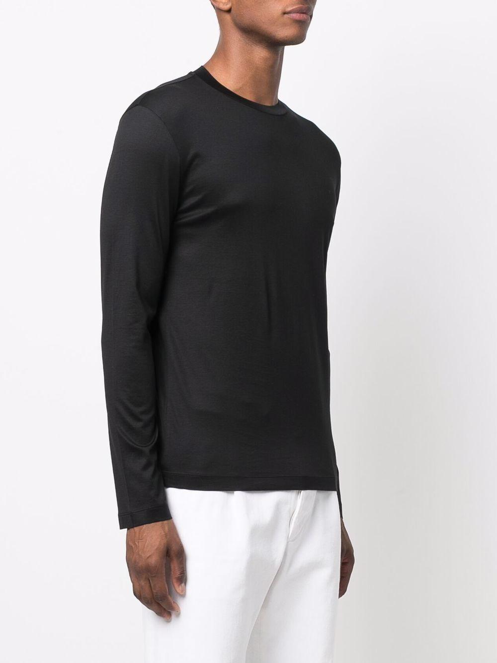 Maglione nero girocollo 