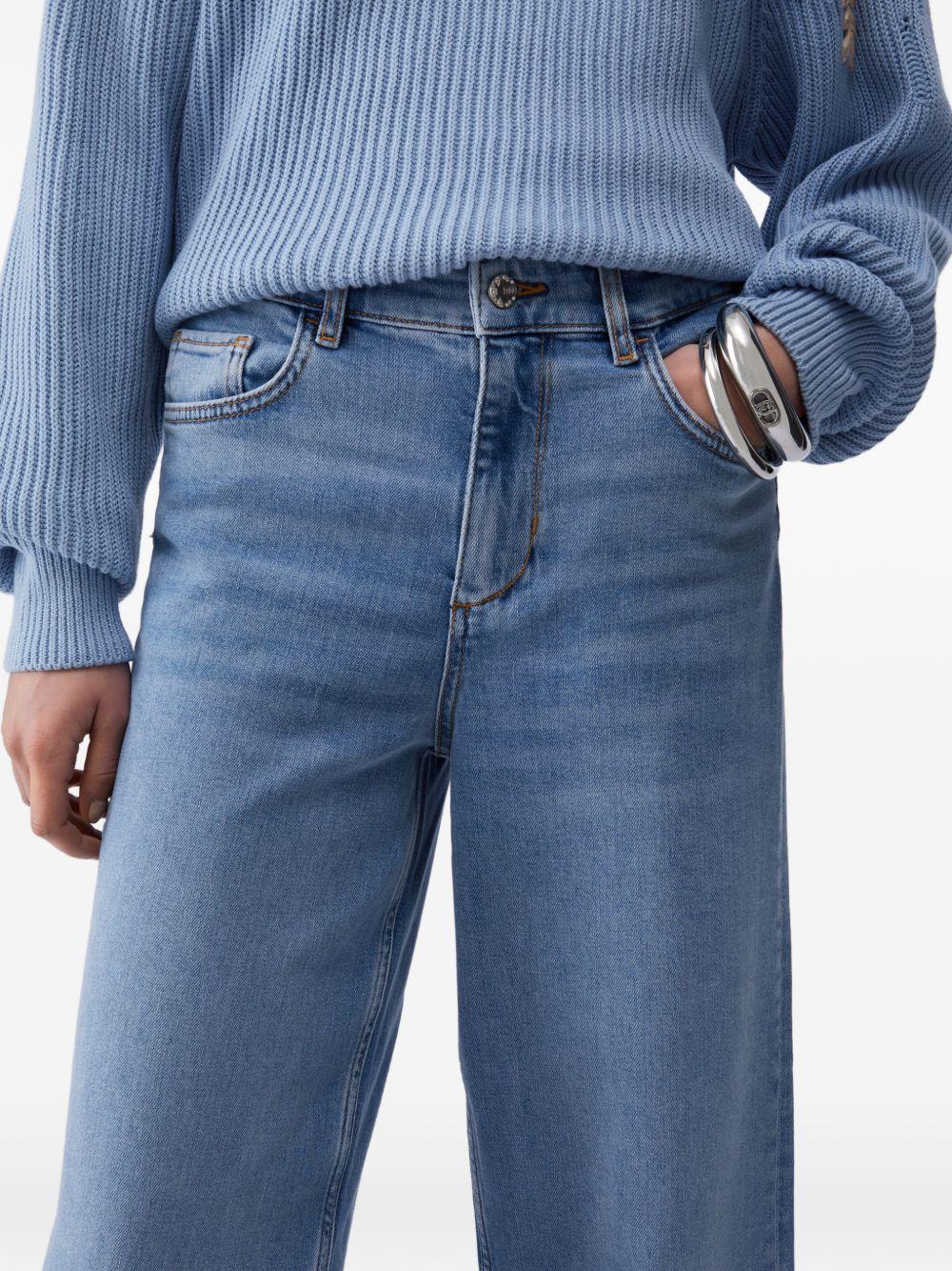 Jeans dritti a vita alta 