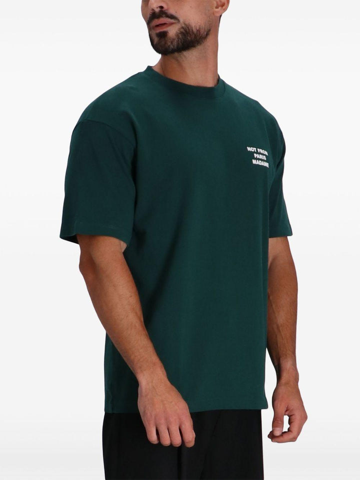 T-shirt verde con stampa 