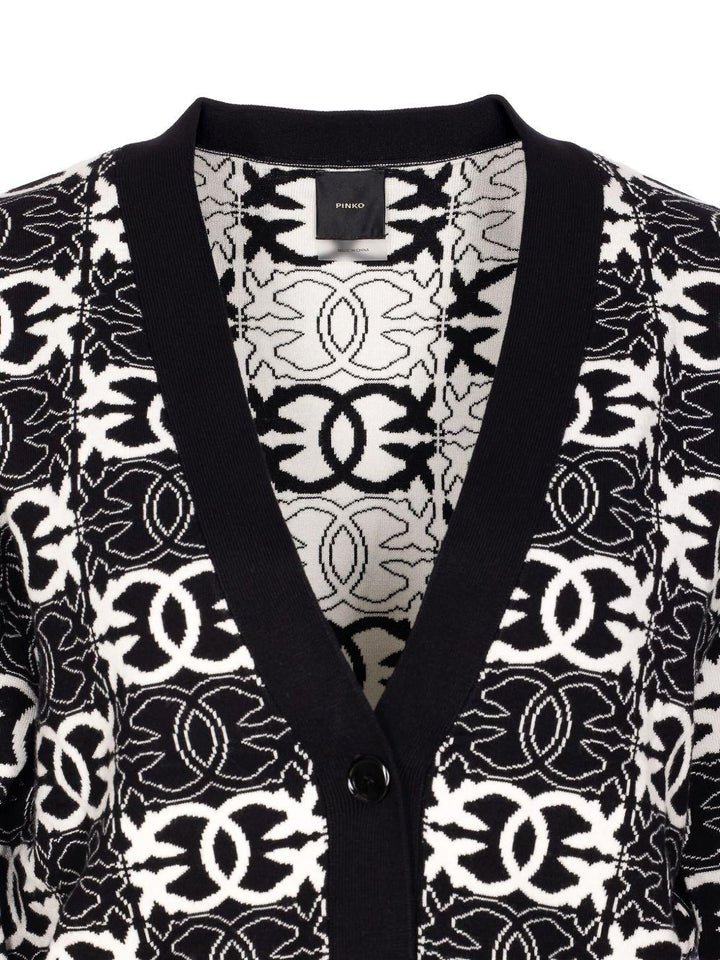 Cardigan con motivo geometrico 
