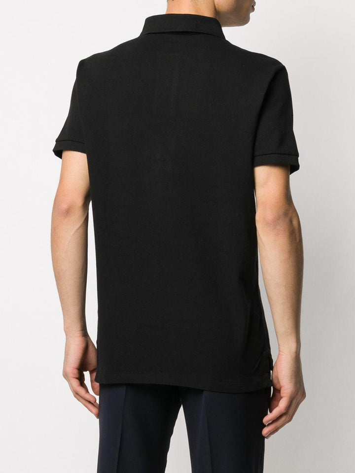 Polo con ricamo nera 