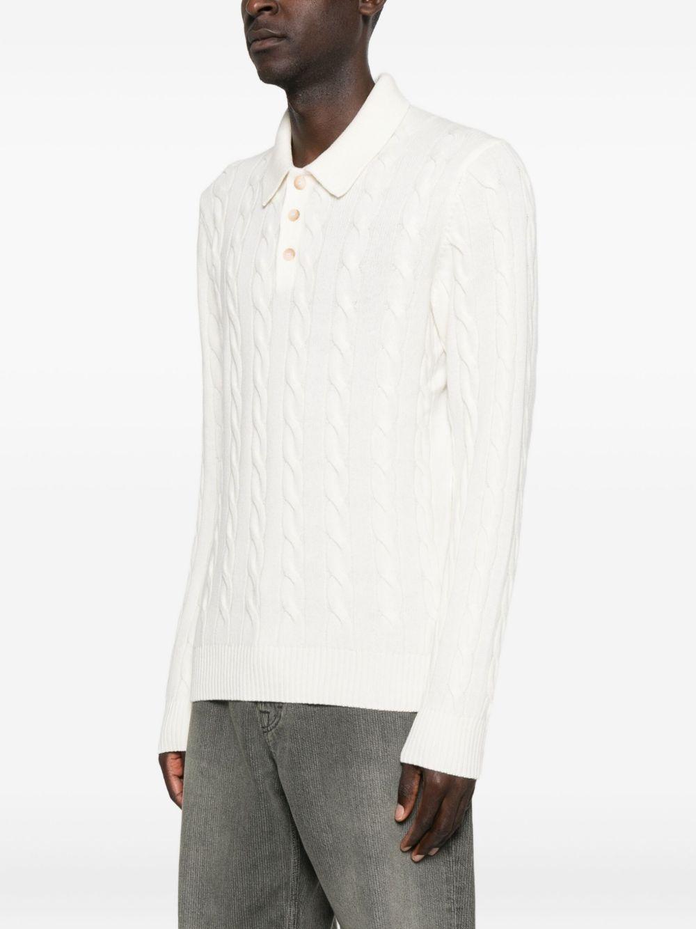 Maglione con logo bianco 