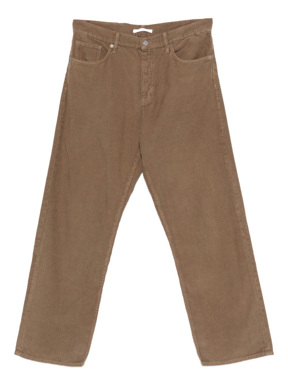 Pantaloni marrone a coste 