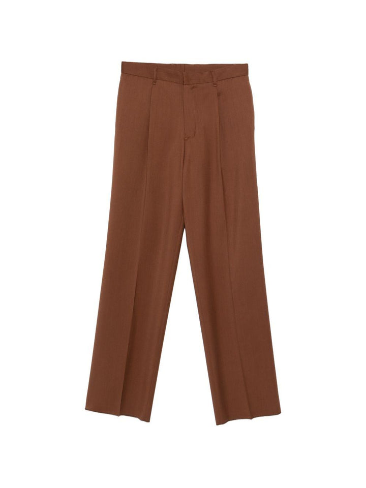 Pantaloni plissé tabacco 