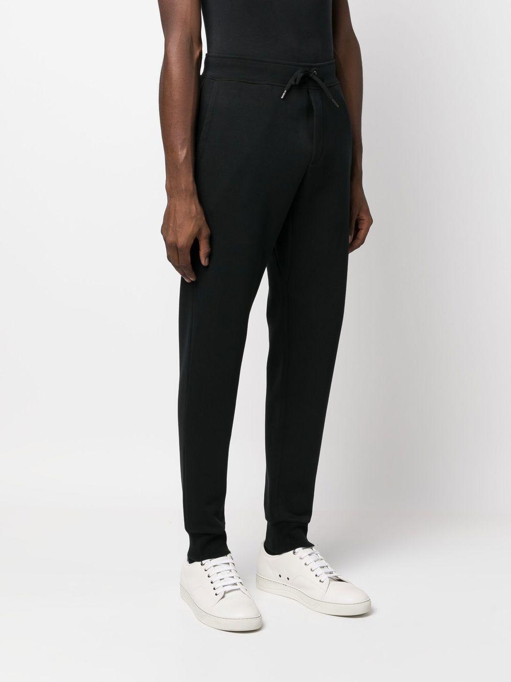 Pantaloni sportivi neri con ricamo Polo Pony
