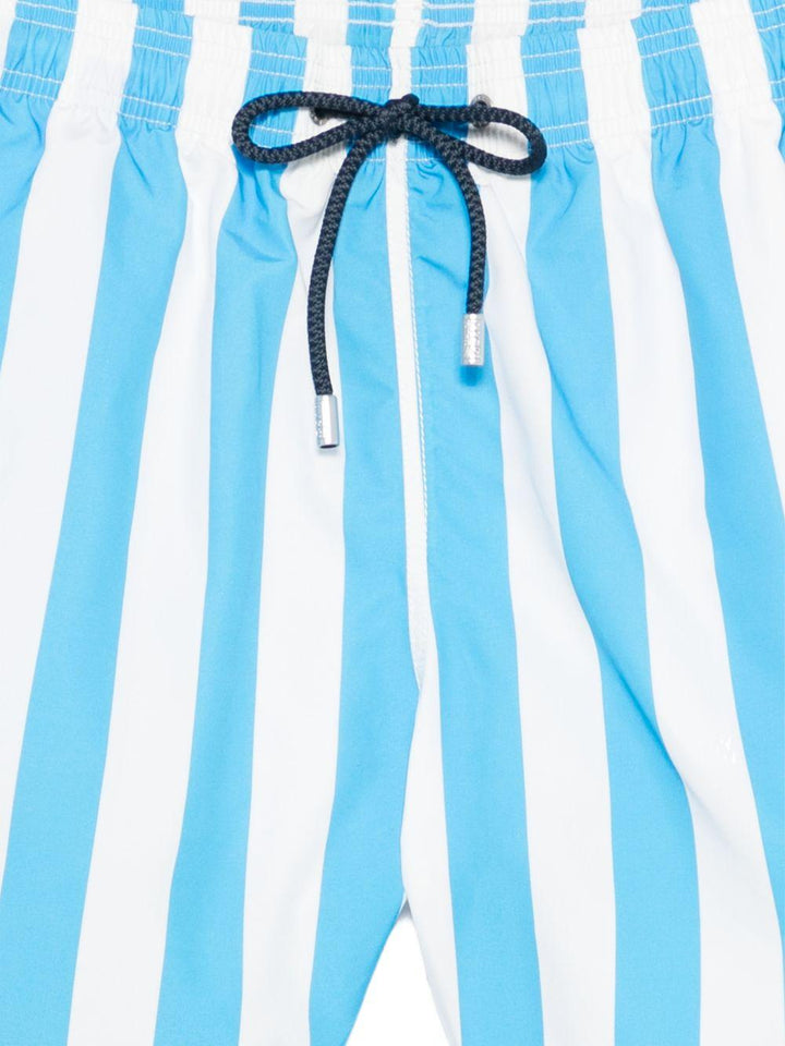 Costume da bagno azzurro/bianco a righe 