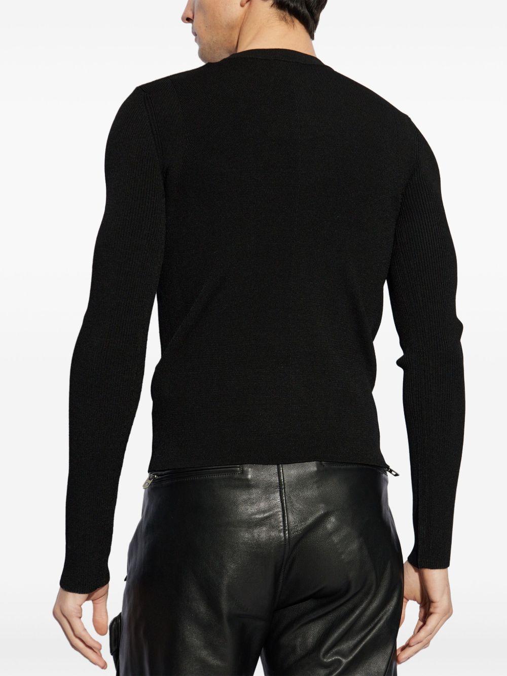 T-shirt a maniche lunghe nero 