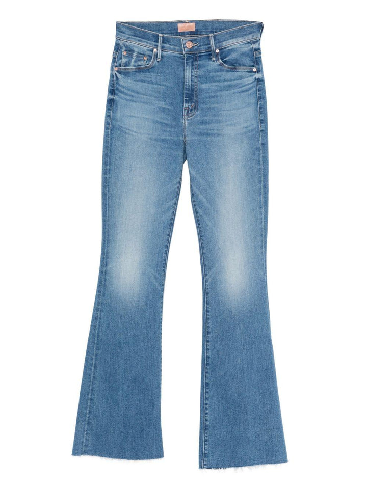 Jeans con orlo sfrangiato 