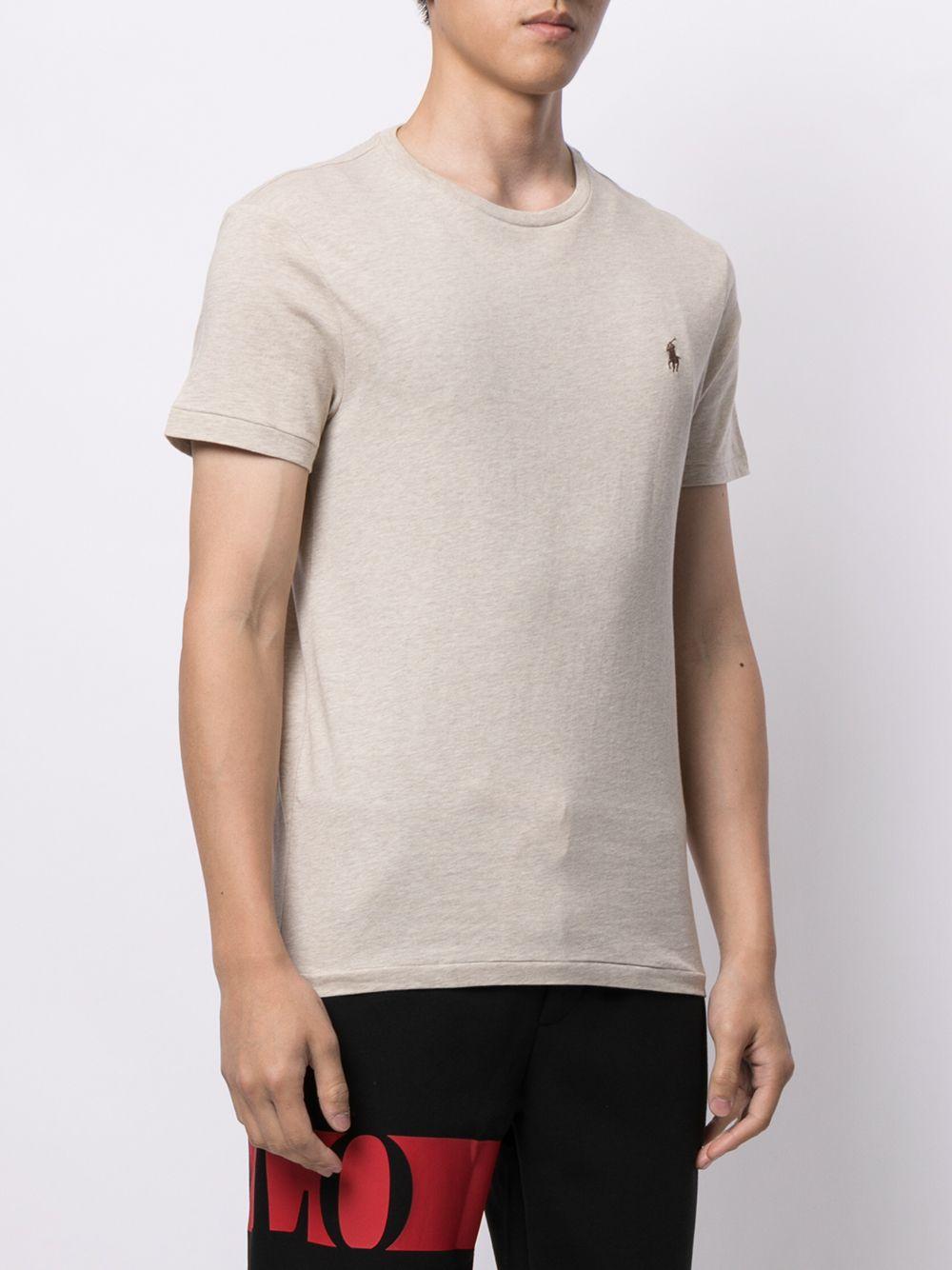 T-shirt grigia in cotone 