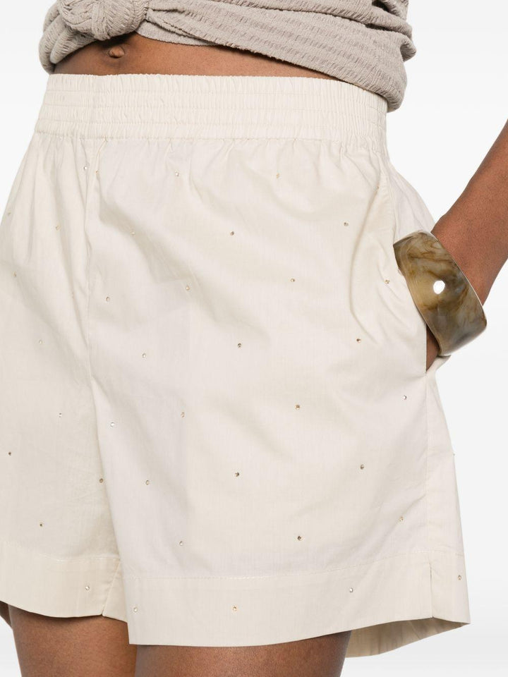 Shorts con strass 